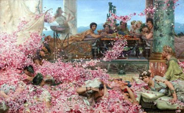 Las rosas de Heliogábalo Romántico Sir Lawrence Alma Tadema Pinturas al óleo